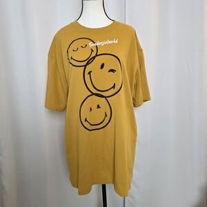 SmileyWorld Women's Mustard Graphic Tee